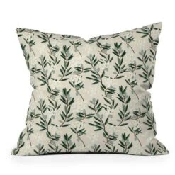 Holli Zollinger Bloom Outdoor Throw Pillow Olive Green - Deny Designs -Deny Designs GUEST 01b95ca9 6b6e 4bfb be2f 2e3fcf609f5f