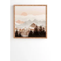 Iveta Abolina Cinnamon Peak Bamboo Framed Wall Art - Deny Designs -Deny Designs GUEST 01ea43e0 99ec 4d81 9d2a 0bafccf21848