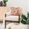 16"x16" Alisa Galitsyna Rose Garden 2 Square Throw Pillow Pink - Deny Designs 2 16"x16" Alisa Galitsyna Rose Garden 2 Square Throw Pillow Pink - Deny Designs -Deny Designs GUEST 035b6239 73c9 4677 9244 3fc9352afcf8