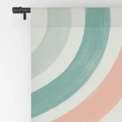 Emanuela Carratoni Double Retro Rainbows Single Panel Room Darkening Window Curtain 120" X 50" - Deny Designs -Deny Designs GUEST 04a2fed3 2505 48e7 a095 d5198fa136aa