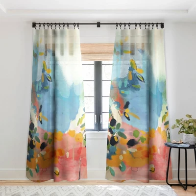 Lunetricotee Garden With Sea View And Olive Tree Single Panel Sheer Window Curtain - Deny Designs 8 Lunetricotee Garden With Sea View And Olive Tree Single Panel Sheer Window Curtain - Deny Designs - Image 6