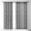 Schatzi Brown Mila Sun Black Single Panel Sheer Window Curtain - Deny Designs