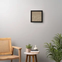 Simone Cotton Unrequited Love Framed Wall Canvas Black/Brown - Deny Designs -Deny Designs GUEST 07494c78 e2b1 4036 a905 159c7b017306