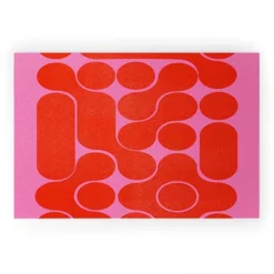 Showmemars Abstract Midcentury Shapes No 6 Welcome Mat - Society6 -Deny Designs GUEST 0991ad11 125b 48f6 b17d 003a295381d3