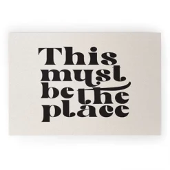 DirtyAngelFace This Must Be The Place Looped Vinyl Welcome Mat - Society6 -Deny Designs GUEST 0a21ac8b e4c7 4bf9 b016 033c3026dd92