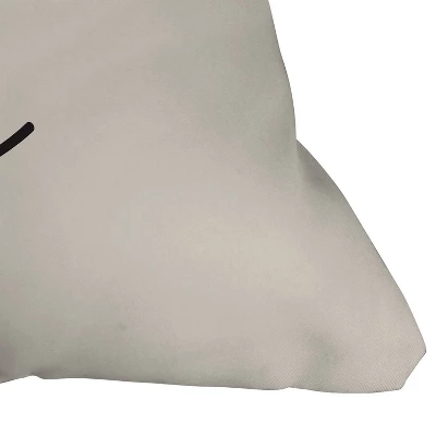 16"x16" Summer Sun Home Art Wink Square Throw Pillow Cream - Deny Designs 4 16"x16" Summer Sun Home Art Wink Square Throw Pillow Cream - Deny Designs - Image 2