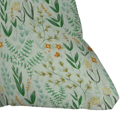 Pimlada Phuapradit Green Garden Square Throw Pillow Green - Deny Designs 4 Pimlada Phuapradit Green Garden Square Throw Pillow Green - Deny Designs - Image 2