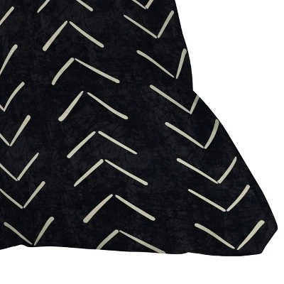 20"x20" Oversize Becky Bailey Mud Cloth Big Arrows Square Throw Pillow Black/White - Deny Designs 4 20"x20" Oversize Becky Bailey Mud Cloth Big Arrows Square Throw Pillow Black/White - Deny Designs - Image 2