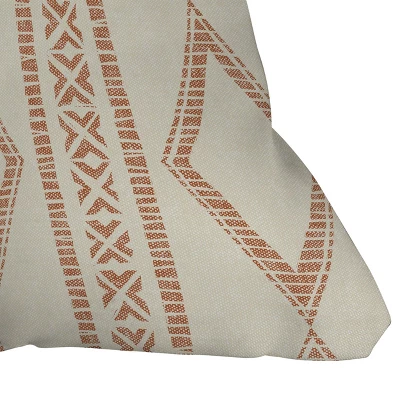 Little Arrow Design Co. Oceania Diamond Stripes Ginger Outdoor Throw Pillow Cream - Deny Designs 4 Little Arrow Design Co. Oceania Diamond Stripes Ginger Outdoor Throw Pillow Cream - Deny Designs - Image 2