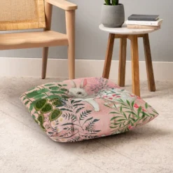 Pimlada Phuapradit Backyard Bunny Square Floor Pillow - Deny Designs -Deny Designs GUEST 143223c9 5fac 47c3 bc2e 1a971c0bc1d7