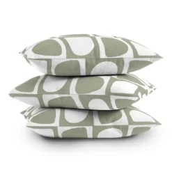 16"x16" Summer Sun Home Art Forms Square Throw Pillow Green - Deny Designs -Deny Designs GUEST 16fc99f3 b180 461b b81c daec35fa7f8b