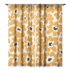 Miho Spring Summer Garden Single Panel Sheer Window Curtain - Deny Designs -Deny Designs GUEST 17297c11 edb1 44b4 9e51 469468c246e4