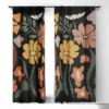 Miho TROPICAL Floral Night 84" X 50" Single Panel Blackout Window Curtain - Deny Designs -Deny Designs GUEST 17d9d80f 14cd 4f05 84c3 c9840ba8fff2