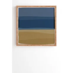 Orara Studio Modern Bamboo Framed Wall Art Blue/Brown - Deny Designs -Deny Designs GUEST 1973d6b1 b71c 46c7 a89d 1344de88a547