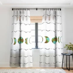 Allie Falcon Aztec Moon Single Panel Sheer Window Curtain - Deny Designs -Deny Designs GUEST 1be821cc 675b 4ca3 96f0 2dbb1c867f13