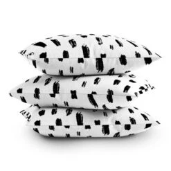 Allyson Johnson Strokes Square Throw Pillow Black/White - Deny Designs 8 Allyson Johnson Strokes Square Throw Pillow Black/White - Deny Designs -Deny Designs GUEST 1d18e1a4 c945 4375 b9c0 eb759459cf79