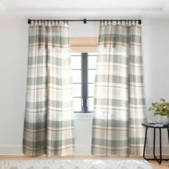 Lisa Argyropoulos Light Cottage Plaid Single Panel Sheer Window Curtain - Deny Designs -Deny Designs GUEST 1f3b5a58 fb1d 4a79 861d d1803c25f2f5
