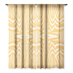 Little Dean Yellow Mustard Boho Stripe Single Panel Sheer Window Curtain - Deny Designs 8 Little Dean Yellow Mustard Boho Stripe Single Panel Sheer Window Curtain - Deny Designs -Deny Designs GUEST 1fe3af1a bf8f 4e91 b165 b0ffc6e2867e