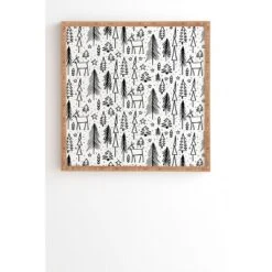 Heather Dutton Winter Wonderland Bamboo Framed Wall Art White - Deny Designs -Deny Designs GUEST 22552a7a 3f34 49e3 8b95 2c03431727d3