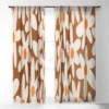 Kierkegaard Design Studio Daisy Time Retro Floral Pattern Single Panel Sheer Window Curtain - Deny Designs -Deny Designs GUEST 22a284a7 10ef 4767 9ec1 2def8fe422b9