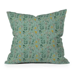 Holli Zollinger Zarah Wildflower Outdoor Throw Pillow Green - Deny Designs -Deny Designs GUEST 2596c338 3c5c 4b22 8170 a0271aa97f7f