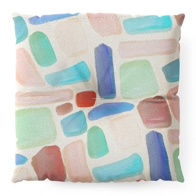 Sewzinski Stones And Clay Square Floor Pillow - Deny Desings 3 Sewzinski Stones And Clay Square Floor Pillow - Deny Desings