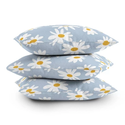 Lane And Lucia Lazy Daisies Outdoor Throw Pillow Blue - Deny Designs 4 Lane And Lucia Lazy Daisies Outdoor Throw Pillow Blue - Deny Designs - Image 2