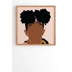 Domonique Brown Two Puffs Framed Wall Art Bamboo - Deny Designs -Deny Designs GUEST 2e176ddd ea7d 49b1 a4c0 95d3c1fdfbcd