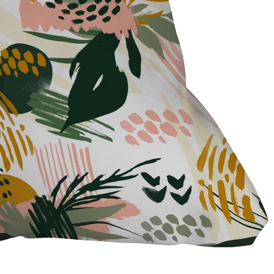 Marta Barragan Camarasa Art Nature Brushstrokes Square Throw Pillow Green - Deny Designs 4 Marta Barragan Camarasa Art Nature Brushstrokes Square Throw Pillow Green - Deny Designs - Image 2