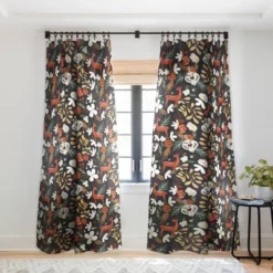 Marta Barragan Camarasa Christmas Holiday Night III Single Panel Sheer Window Curtain - Deny Designs -Deny Designs GUEST 2e8dba0e 24e8 4a1e bba7 39afb131df6d