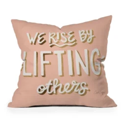 Cat Coquillette We Rise By Lifting Others Outdoor Throw Pillow Blush/Gold - Deny Designs 12 Cat Coquillette We Rise By Lifting Others Outdoor Throw Pillow Blush/Gold - Deny Designs -Deny Designs GUEST 30c57781 7313 4fc4 988a 170f93d92043
