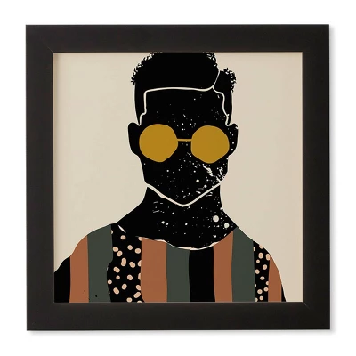 Domonique Brown Black Hair No. 7 Framed Wall Art Black - Deny Designs 5 Domonique Brown Black Hair No. 7 Framed Wall Art Black - Deny Designs - Image 3