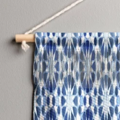 16" X 22" Small Schatzi Farah Tile Fiber Wall Hanging Brown/Blue - Deny Designs -Deny Designs GUEST 364e2993 c8ae 4a41 8d09 130b63b77361