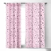 Emanuela Carratoni Bubble Pattern On Pink Single Panel Sheer Window Curtain - Deny Designs -Deny Designs GUEST 36a12dfb 9c92 4e48 98d6 eee2488b9316