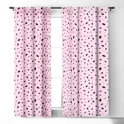 Emanuela Carratoni Bubble Pattern On Pink Single Panel Sheer Window Curtain - Deny Designs 3 Emanuela Carratoni Bubble Pattern On Pink Single Panel Sheer Window Curtain - Deny Designs