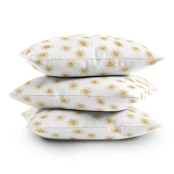 16"x16" Jessica Prout Sun Square Throw Pillow White - Deny Designs 7 16"x16" Jessica Prout Sun Square Throw Pillow White - Deny Designs -Deny Designs GUEST 37cb9c92 ad61 4cc6 9670 887110f3c159