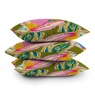 Sandrapoliakov Tropical Garden Square Throw Pillow Green - Deny Designs 5 Sandrapoliakov Tropical Garden Square Throw Pillow Green - Deny Designs - Image 3