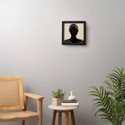 Domonique Brown Black Hair No. 5 Framed Wall Art Black - Deny Designs -Deny Designs GUEST 3a740887 da65 4afd 92e5 77d16af4d446