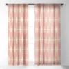 Kierkegaard Design Studio Atomic Age 1950s Retro Starburst Single Panel Sheer Window Curtain - Deny Designs