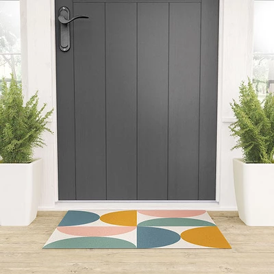 Colour Poems Bold Minimalism XXII Looped Vinyl Welcome Mat - Society6 3 Colour Poems Bold Minimalism XXII Looped Vinyl Welcome Mat - Society6