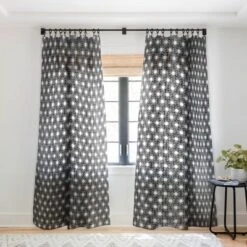 Schatzi Brown Mila Sun Black Single Panel Sheer Window Curtain - Deny Designs -Deny Designs GUEST 3c65db47 66cf 43d3 9d74 4e56f6e75d28