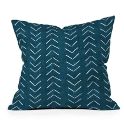 Becky Bailey Mud Cloth Big Arrows Square Throw Pillow Teal - Deny Designs -Deny Designs GUEST 3cd4a1a9 16b7 418f 96ba c6e055fca29e