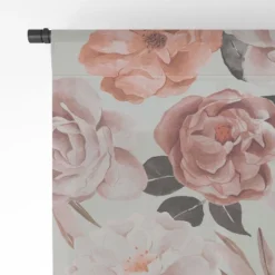 Marta Barragan Camarasa Terracotta Flowered Garden Single Panel Sheer Window Curtain - Deny Designs -Deny Designs GUEST 3d62b95c 8e8e 4d41 b115 ce0290548285