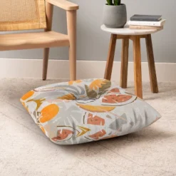 Evamatise Tiki Picnic Mid Century Modern Square Floor Pillow - Deny Desings -Deny Designs GUEST 3f2dbd87 29b2 411f ba7c 63438d3b4c3e