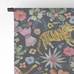 Ninola Design Spring Tigers Jungle Black Single Panel Sheer Window Curtain - Deny Designs 10 Ninola Design Spring Tigers Jungle Black Single Panel Sheer Window Curtain - Deny Designs -Deny Designs GUEST 421ed6b2 0546 4812 ba06 9259545eb9ed