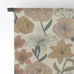 Emanuela Carratoni Spring Floral Mood Single Panel Sheer Window Curtain - Deny Designs -Deny Designs GUEST 43a839bb 1578 460f a272 4fe963ae9a27