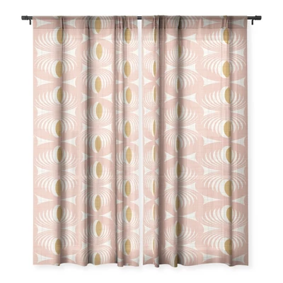 Heather Dutton Oculus Pink Single Panel Sheer Window Curtain - Deny Designs 4 Heather Dutton Oculus Pink Single Panel Sheer Window Curtain - Deny Designs - Image 2