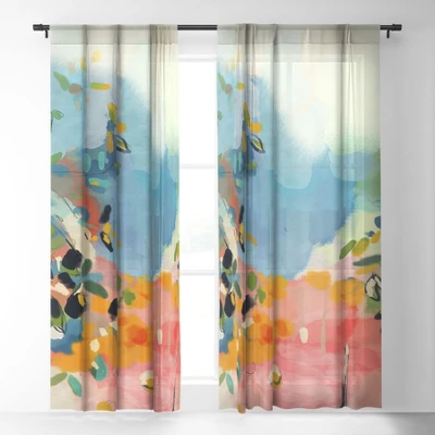 Lunetricotee Garden With Sea View And Olive Tree Single Panel Sheer Window Curtain - Deny Designs 3 Lunetricotee Garden With Sea View And Olive Tree Single Panel Sheer Window Curtain - Deny Designs