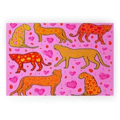 Doodle By Meg Valentine Leopard Print Welcome Mat - Society6 -Deny Designs GUEST 4579b151 cee3 45b9 b1bf 9d113a0208f8