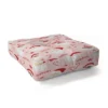 Lathe & Quill Peppermint Santas Square Floor Pillow - Deny Desings
